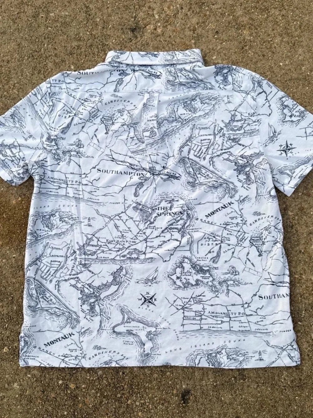 Polo Ralph Lauren Map Knit Oxford polo shirt